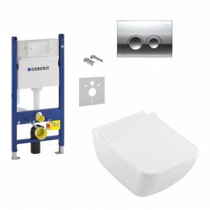 Комплект унитаз Villeroy&Boch Venticello Direct Flush и инсталляция Geberit 